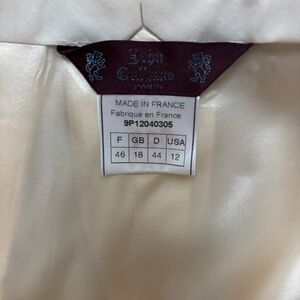 Vintage never worn John Galliano Winter white wool trousers